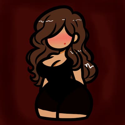 curvy woman with hair