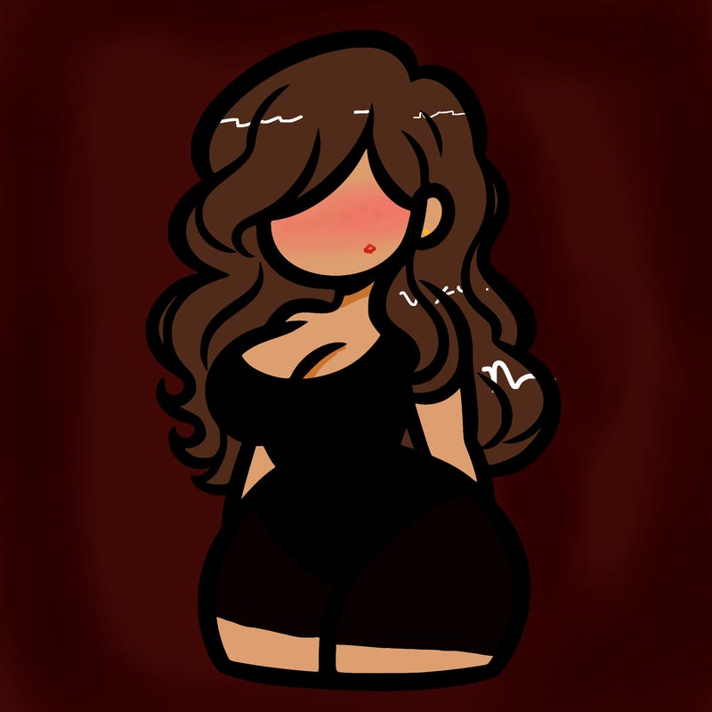 curvy woman with hair