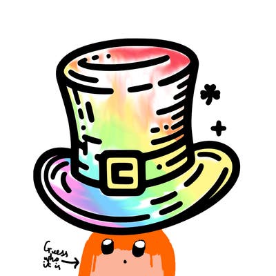 st patrick hat with thin lines