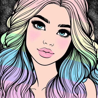 beautiful realistic girl