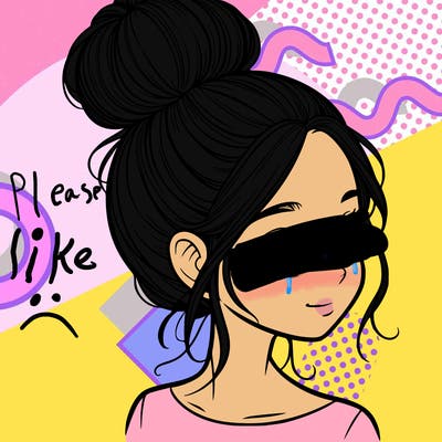 a realistic girl with a bun