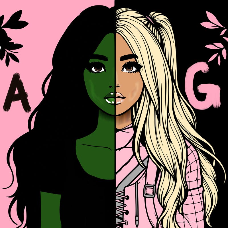 realistic girl split