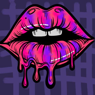 lips that look realistic and drip