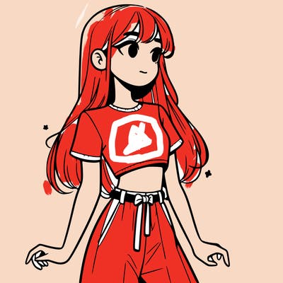 girl in a cute crop top