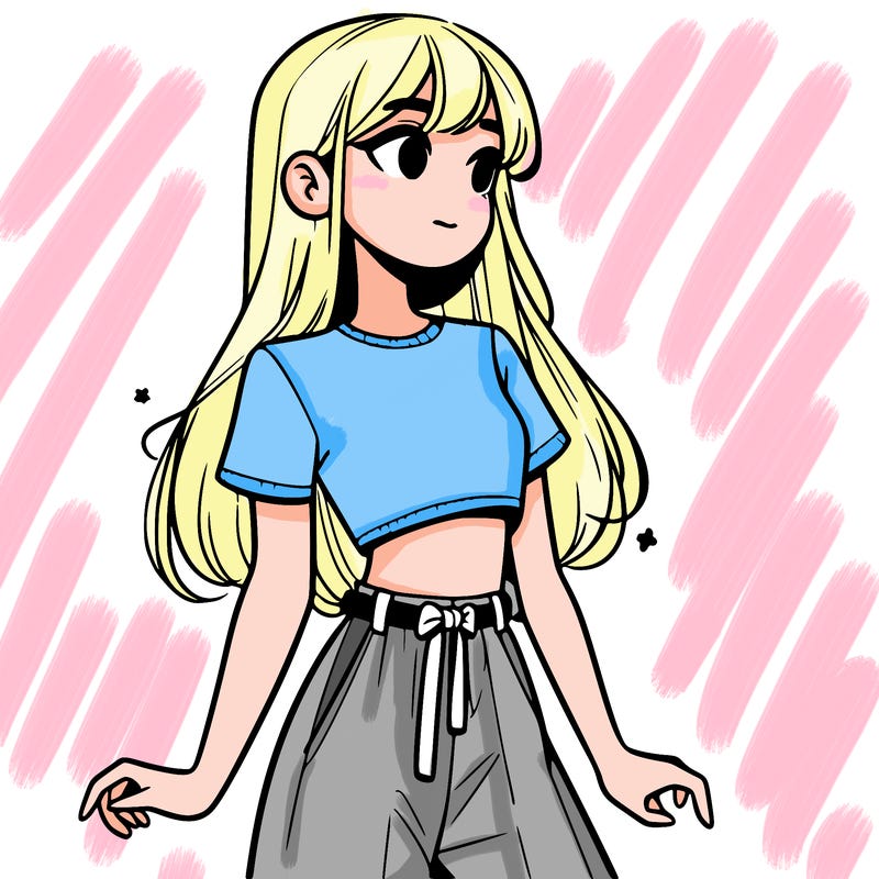 girl in a cute crop top