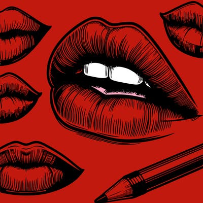 realistic  lips