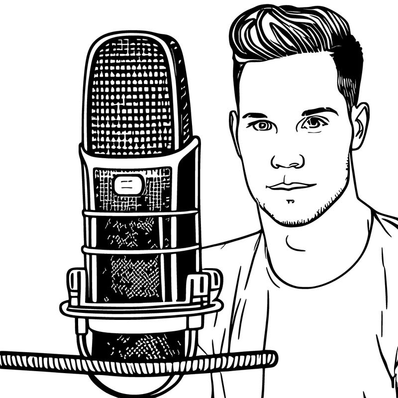 rasmus seebach holding microphone