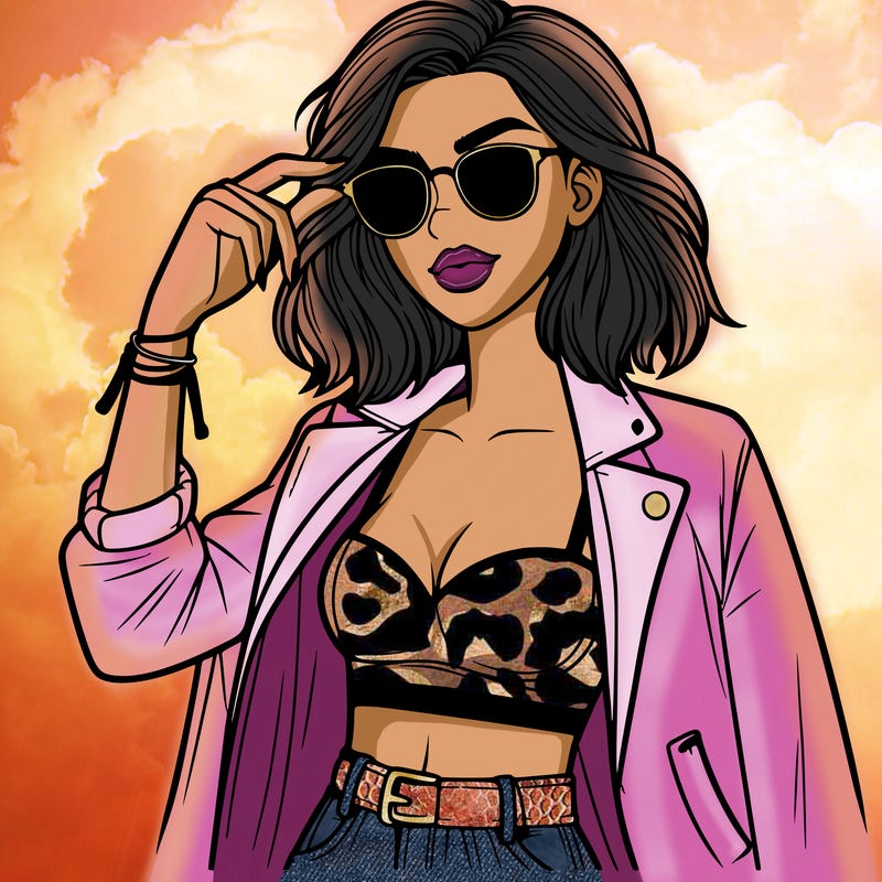 woman with cool outfit