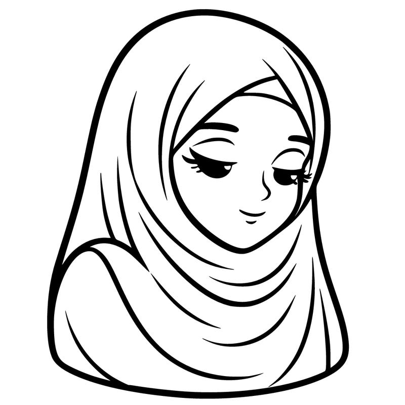 veiled woman