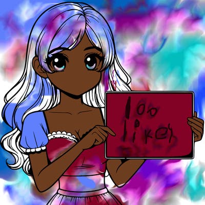 realistic pretty girl holding blank sign