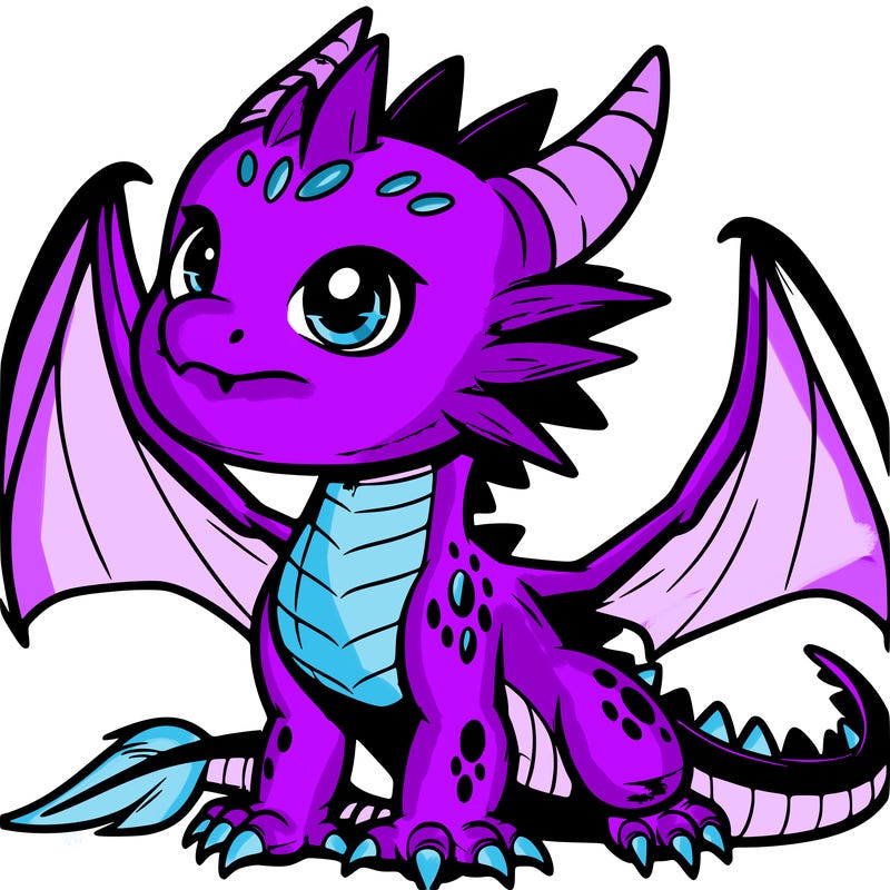 fierce baby night dragon