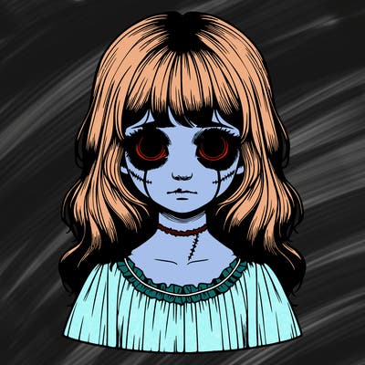 realistic girl creepy for halloween