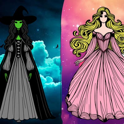 elphaba and glinda