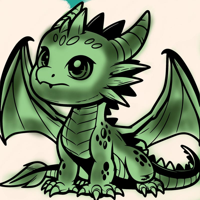 fierce baby night dragon