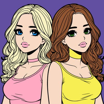 realistic twin sisters