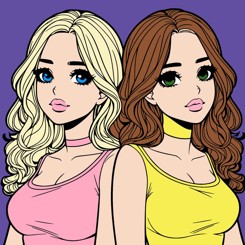 realistic twin sisters