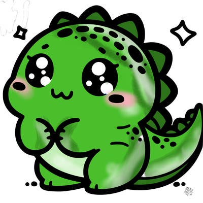 kawaii dino