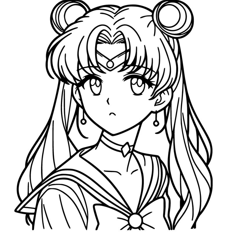 manga girl sailor moon style