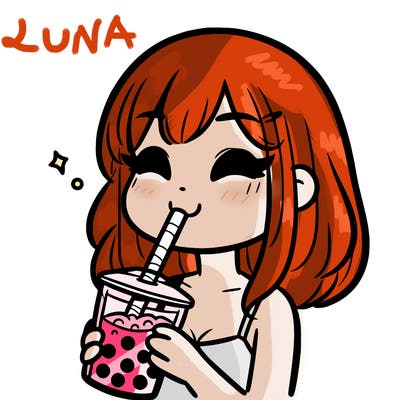 a girl drinking boba