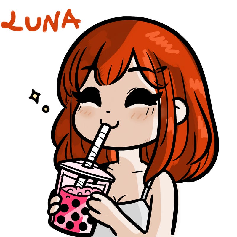a girl drinking boba