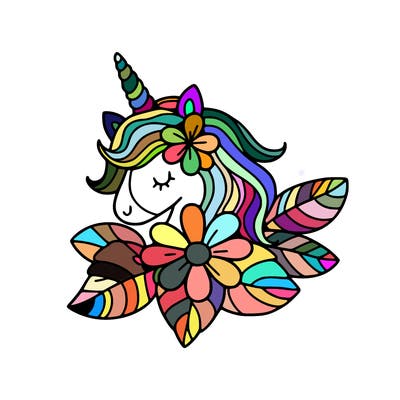 flower unicorn horn