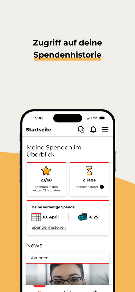 Mein CSL Plasma - Mobile app dashboard for Mein CSL Plasma showing donation history and financial rewards