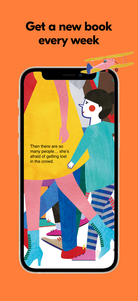 PIBOCO: kids books and stories - A colorful illustration from a children's storybook displayed within the PIBOCO app interface.