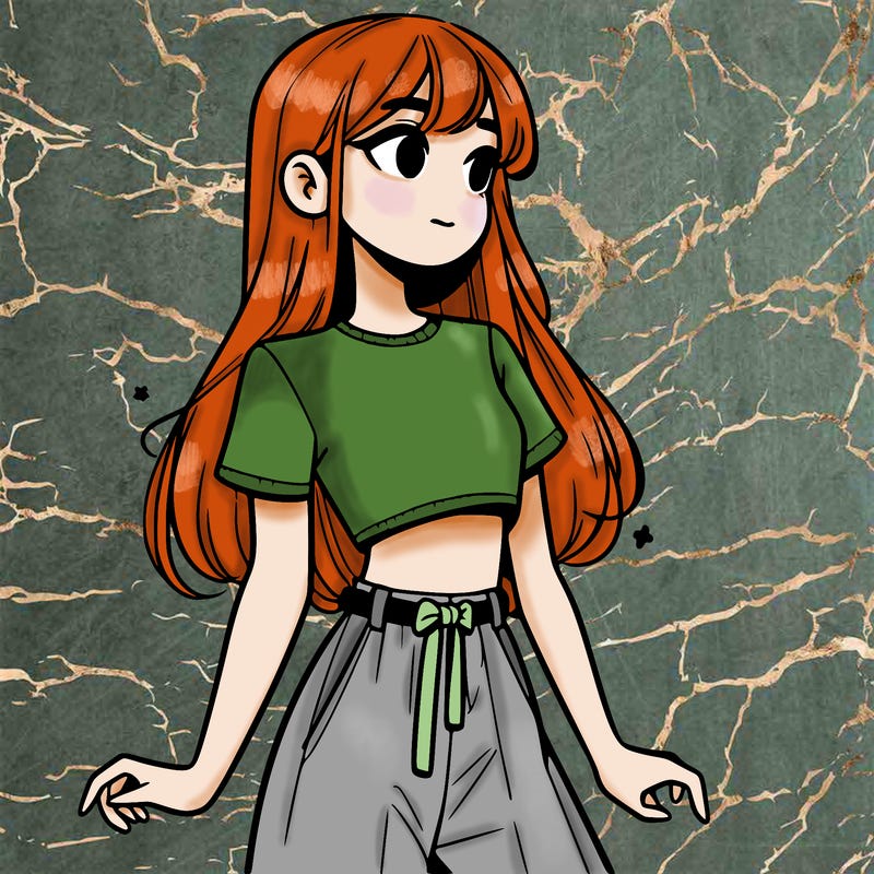 girl in a cute crop top