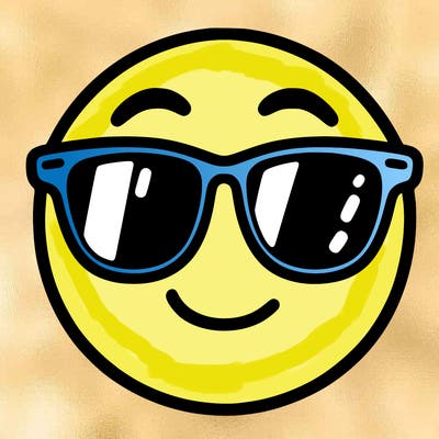 emoji with sunglasses