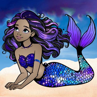 a realistic mermaid