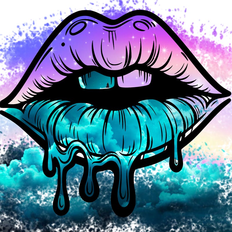 lips that look realistic and drip