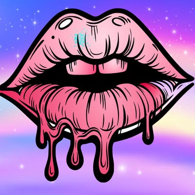 lips that look realistic and drip