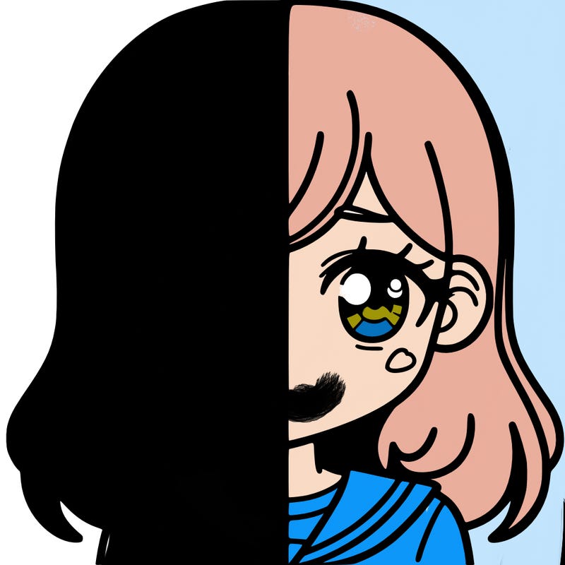 a split of a girl