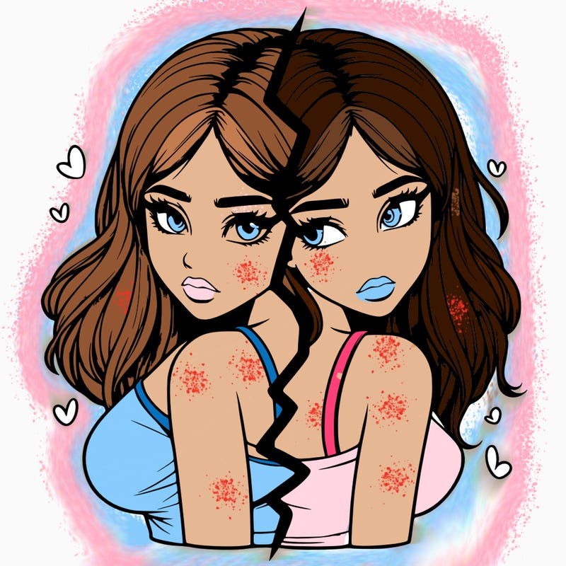 realistic girl split