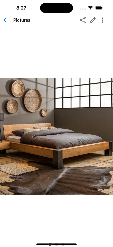 Notezilla - Notes & Reminders - Una foto moderna de un dormitorio almacenada como archivo adjunto de foto en la aplicación de notas Notezilla