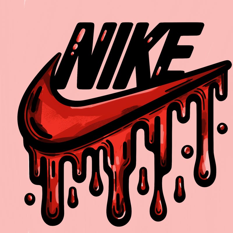 dripping nike logo