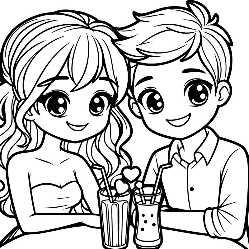 boyfriend and girlfriend on a date