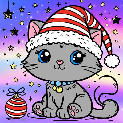 cat christmas