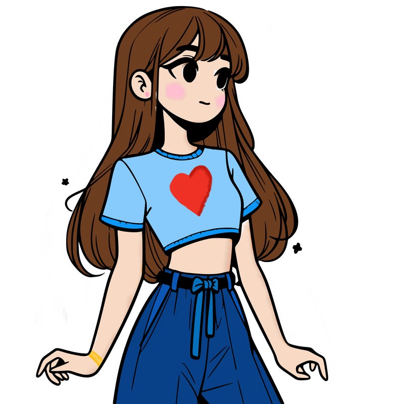 girl in a cute crop top