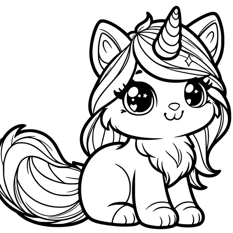 a unicorn kitten