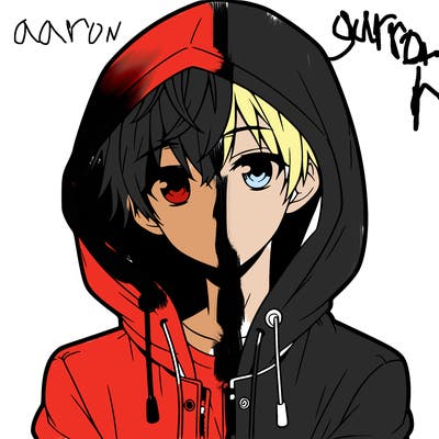 anime boy with hoodie