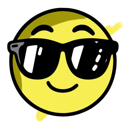 emoji with sunglasses