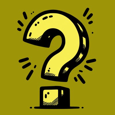 question mark drawing