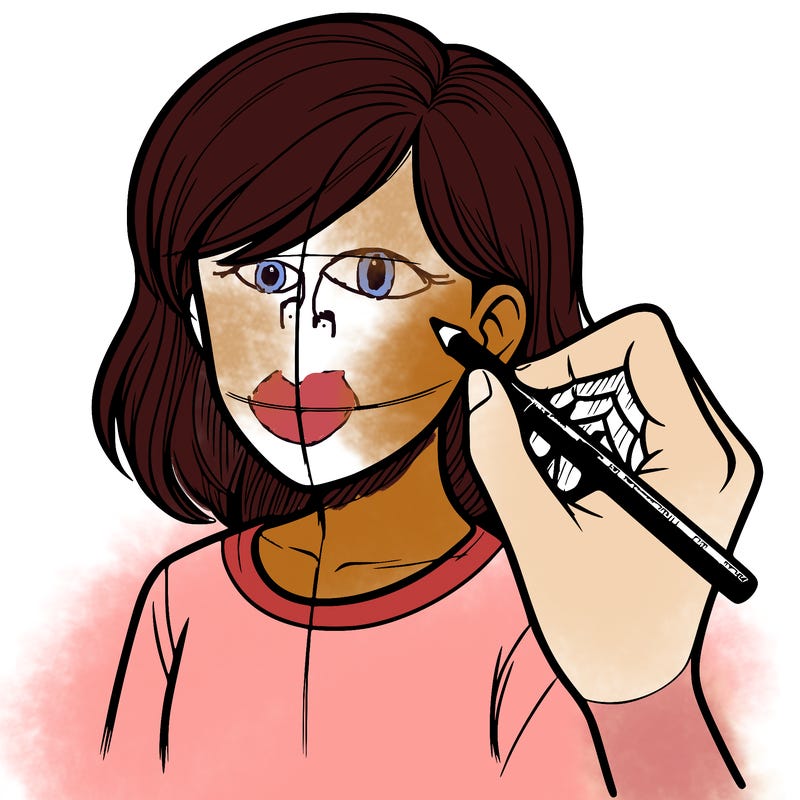 drawing a realistic person