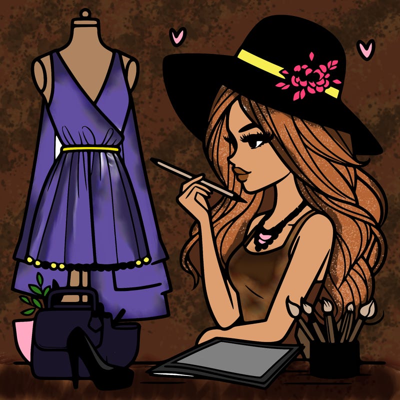 a stylish fashion designer