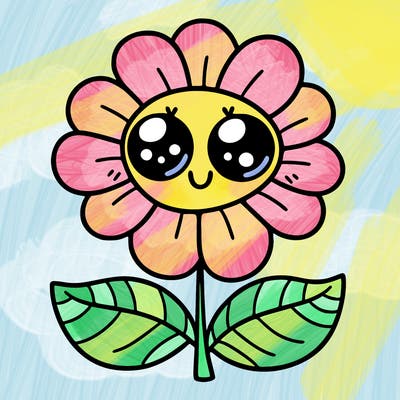 flower with eyes