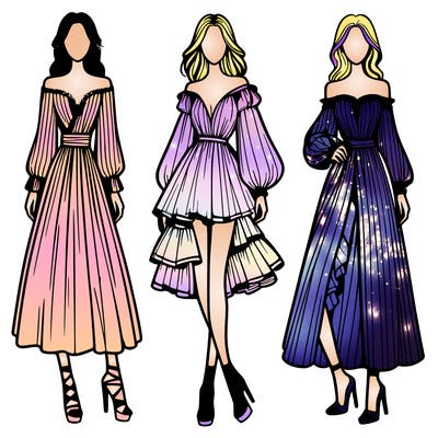 fashion models dresses