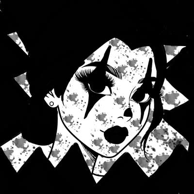 realistic girl with lashes