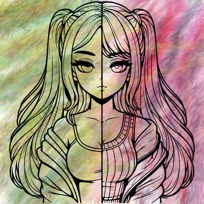 realistic girl split