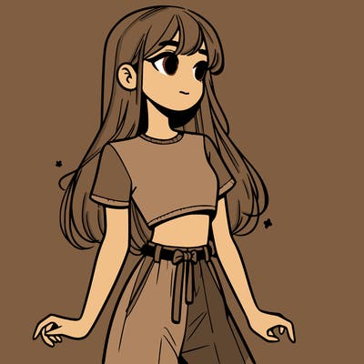 girl in a cute crop top